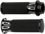 Arlen Ness - 07-317 - Fusion Series Grips, Deep Cut - Black