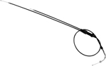 MOTION PRO Black Vinyl Pull Throttle Cable (03-0146)