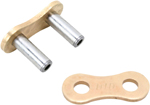 DID 520 DZ Super Non-O-Ring Series ZJ Non-Sealed Rivet Master Connecting Link (Gold)