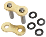 JT CHAINS 520 X1R Expert Series Heavy Duty Sealed Rivet Master Connecting Link (Gold/Black)