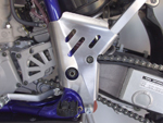 Works Connection Aluminum Frame Guards Yamaha YZ125/YZ250 (Silver) 15-233