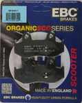 EBC SFA Organic Scooter Brake Pads / One Pair (SFA411)