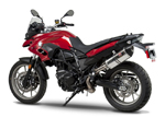 YOSHIMURA R-77 Street Slip-On Stainless Steel Exhaust System (Stainless Muffler w/ Carbon End Cap) 2011-2015 BMW F700GS