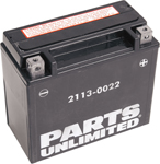 Parts Unlimited AGM Maintenance-Free Battery YTX20HL-BS .948 LTR (2113-0022)
