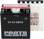 Parts Unlimited AGM Maintenance-Free Battery YTX20CHBS .80 LTR (2113-0075)
