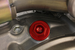 Works Connection Aluminum Oil Filler Plug Honda/Kawasaki/Yamaha/Suzuki (Red) 24-001
