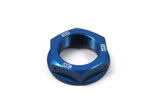 Works Connection Steering Stem Nut Kawasaki (Blue) 24-320