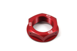 Works Connection Steering Stem Nut Kawasaki (Red) 24-325