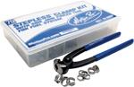 MOTION PRO Stepless Clamp Fuel Line Fittings Kit / 80 pcs / w/Pincer Tool (12-0083)