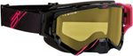 Arctiva VIBE Goggles (Black/Pink w/Dual Pane Yellow Lens)