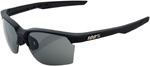 100% SPORTCOUPE Sport Performance Sunglasses (Soft Tact Black w/Smoke Lens)