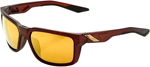 100% DAZE Sunglasses (Soft Tact Rootbeer w/Flash Gold Lens)