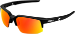 100% SPEEDCOUPE Sport Performance Sunglasses (Soft Tact Black w/HIPER Red Multilayer Mirror Lens)