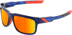100% TYPE-S Sunglasses (Anthem Blue w/HiPER Red Multilayer Mirror Lens)