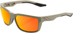 100% DAZE Sunglasses (Soft Tact Quicksand w/HiPER Red Multilayer Mirror Lens)