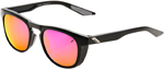 100% SLENT Sunglasses (Polished Black w/Purple Multilayer Mirror Lens)