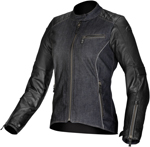 Alpinestars RENEE Leather/Textile Motorcycle Jacket (Black)