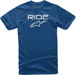 Alpinestars Ride 2.0 Tee Short Sleeve T-Shirt (Blue/White)