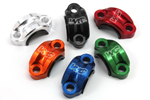 Works Connection Aluminum Rotating Bar Clamp Honda/Kawasaki/KTM/Suzuki/Yamaha (Red) 31-200