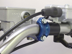 Works Connection Aluminum Rotating Bar Clamp Honda/Kawasaki/Suzuki/Yamaha (Blue) 31-700
