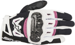 Alpinestars Stella SMX-2 Air Carbon V2 Touchscreen Leather Motorcycle Gloves (Black/White/Pink)