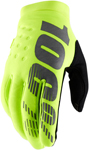 100% BRISKER Cold-Weather Gloves (Fluo Yellow/Black)
