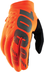 100% Youth BRISKER Cold-Weather Gloves (Fluo Orange/Black)