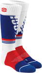 100% Youth TORQUE Comfort Moto Socks (Blue/Red/White)