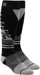 100% Youth TORQUE Comfort Moto Socks (Black/Grey)