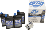 S&S Cycle Oil Change Kit for 1984-'99 HD Big Twins and 1986-'17 Sportster Models | 20W-50 | 153965