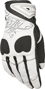 FLY Street - VENUS Touchscreen Motorcycle Gloves (White/Black)