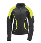FLY STREET BUTANE Textile Motorcycle Jacket (Black/Yellow)