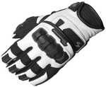 Scorpion KLAW II Short Cuff Leather Gloves (White)