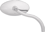 Arlen Ness - 13-046 - Die-Cast Cat Eye Softbend Mirror, Smooth