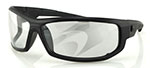 Bobster AXL Sunglasses (Black Frame, Anti-fog Clear Lens)