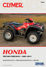 Clymer Repair Manual for Honda TRX500 Foreman 2005-2011