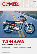 Clymer Repair Manual for Yamaha XS1, XS2, TX650 1970-1974, XS650 1975-1982
