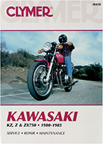 Clymer Repair Manual for Kawasaki KZ750E, H, L, LTD, R; Z750L; ZX750A, E