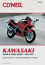 Clymer Repair Manual for Kawasaki ZX500 85-90, Ninja ZX600A 85-87, ZX600C 88-97