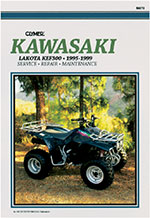 Clymer Repair Manual for Kawasaki Lakota KEF300 1995-1999