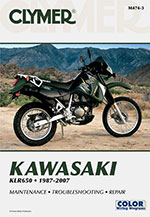 Clymer Repair Manual for Kawasaki KLR650 1987-2007