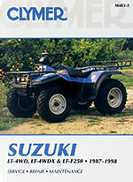 Clymer Repair Manual for Suzuki LT-4WD Quad Runner, LT-F4WDX King Quad, LT-F250