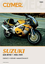 Clymer Repair Manual for Suzuki GSXR750 GSX-R750 1996-1999